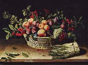 Weintrauben, apfel und Melonen Louise Moillon